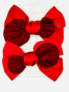 Bow hair pins 2pcs