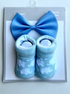 Socks & bow (0-9m)